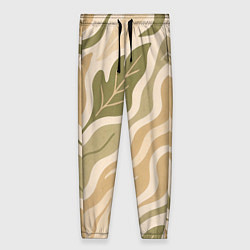 Брюки женские Листопад, цвет: 3D-принт