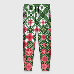 Брюки женские Розово-зеленая метаморфоза, цвет: 3D-принт