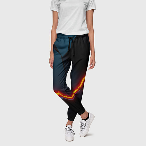 Женские брюки Plate split / 3D-принт – фото 3