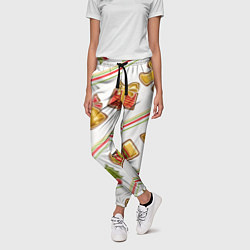 Брюки женские Рождественский дух, цвет: 3D-принт — фото 2