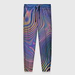 Брюки женские Абстрактная рябь, цвет: 3D-принт