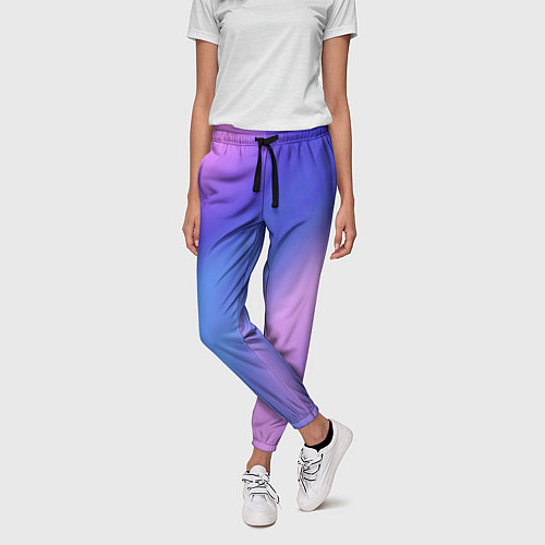 Женские брюки Color multicolored gradient / 3D-принт – фото 3
