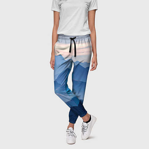 Женские брюки Горы / 3D-принт – фото 3