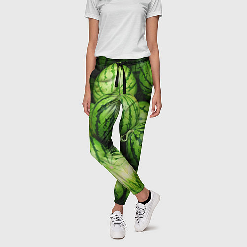Женские брюки Арбузы / 3D-принт – фото 3