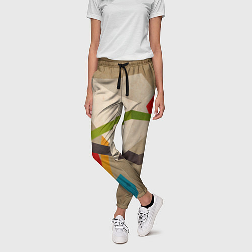 Женские брюки Геометрия / 3D-принт – фото 3
