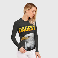 Рашгард женский Dagestan Eagle, цвет: 3D-принт — фото 2