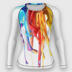 Рашгард женский Краска, цвет: 3D-принт