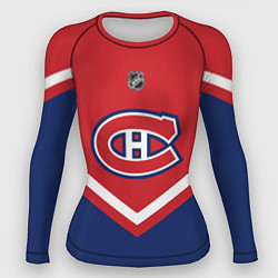 Рашгард женский NHL: Montreal Canadiens, цвет: 3D-принт