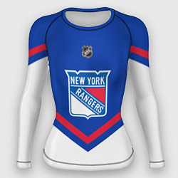 Рашгард женский NHL: New York Rangers, цвет: 3D-принт
