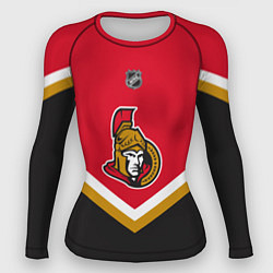 Рашгард женский NHL: Ottawa Senators, цвет: 3D-принт