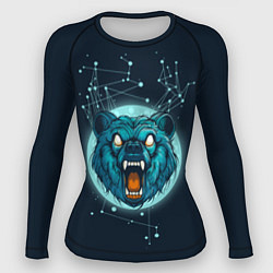 Рашгард женский Космический медведь, цвет: 3D-принт