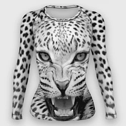 Женский рашгард Белый леопард