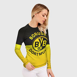 Рашгард женский Borussia Dortmund FC, цвет: 3D-принт — фото 2