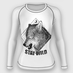 Рашгард женский Stay Wild, цвет: 3D-принт