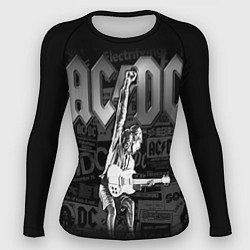 Рашгард женский AC/DC: Rock You, цвет: 3D-принт