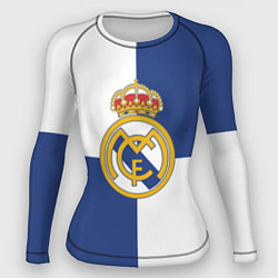 Рашгард женский Real Madrid: Blue style, цвет: 3D-принт