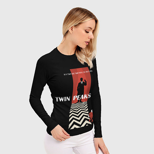 Женский рашгард Twin Peaks Man / 3D-принт – фото 3