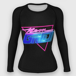 Рашгард женский GTA VI: Neon Grid, цвет: 3D-принт