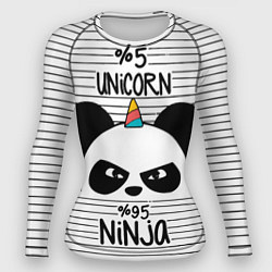 Рашгард женский 5% Unicorn – 95% Ninja, цвет: 3D-принт