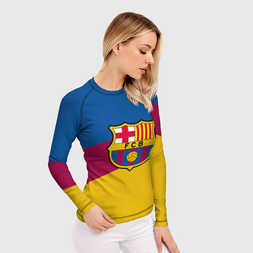 Женский рашгард FC Barcelona 2018 Colors / 3D-принт – фото 3