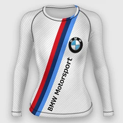 Женский рашгард BMW Motorsport: White Carbon