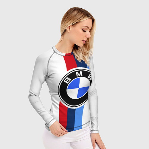 Женский рашгард BMW M: White Sport / 3D-принт – фото 3
