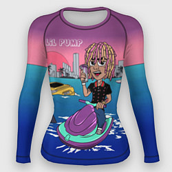 Рашгард женский Lil Pump on the water, цвет: 3D-принт