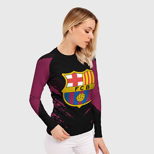 Женский рашгард Barcelona FC: Sport Fashion / 3D-принт – фото 3