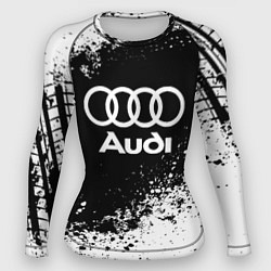 Женский рашгард Audi: Black Spray