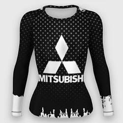 Рашгард женский Mitsubishi: Black Side, цвет: 3D-принт