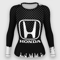Рашгард женский Honda: Black Side, цвет: 3D-принт