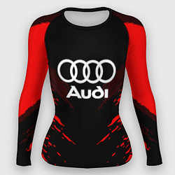 Рашгард женский Audi: Red Anger, цвет: 3D-принт