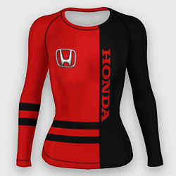 Рашгард женский Honda: Red Style, цвет: 3D-принт