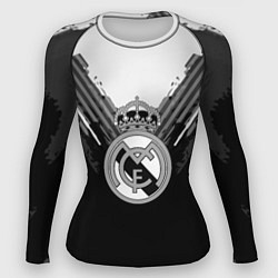 Рашгард женский FC Real Madrid: Black Style, цвет: 3D-принт