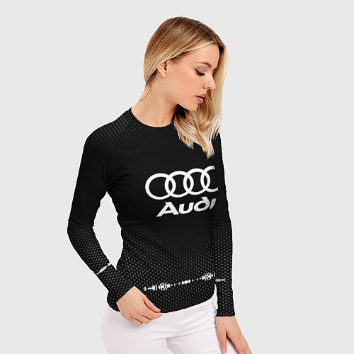 Женский рашгард Audi: Black Abstract / 3D-принт – фото 3