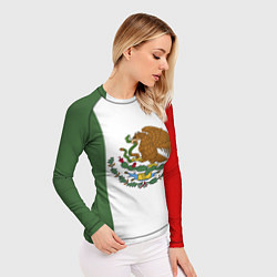 Рашгард женский Мексиканский герб, цвет: 3D-принт — фото 2