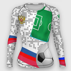 Рашгард женский Русский футбол, цвет: 3D-принт