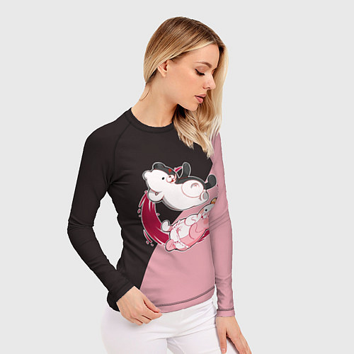 Женский рашгард MONOKUMA X MONOMI / 3D-принт – фото 3