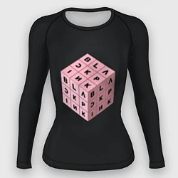 Рашгард женский Black Pink Cube, цвет: 3D-принт
