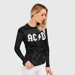 Рашгард женский AC/DC: Black Rock, цвет: 3D-принт — фото 2