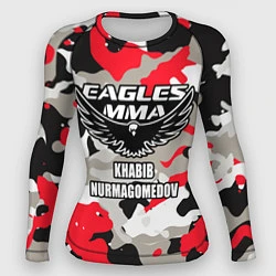 Женский рашгард Khabib Nurmagomedov: Red Camo