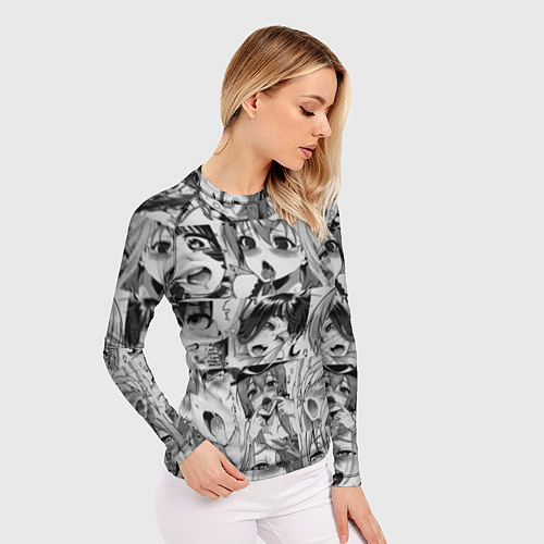 Женский рашгард Ahegao Babes / 3D-принт – фото 3