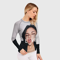 Рашгард женский Sasha Grey: LOVE, цвет: 3D-принт — фото 2