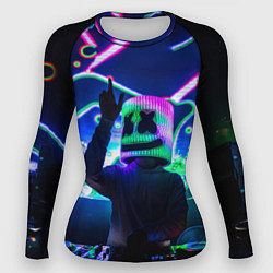 Рашгард женский Marshmello: Neon DJ, цвет: 3D-принт