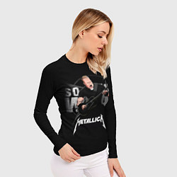 Рашгард женский Metallica black, цвет: 3D-принт — фото 2
