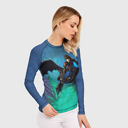 Рашгард женский Как приручить дракона, цвет: 3D-принт — фото 2