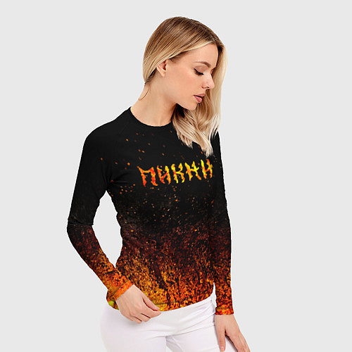 Женский рашгард Пикник в огне / 3D-принт – фото 3