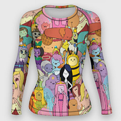 Рашгард женский Adventure time, цвет: 3D-принт