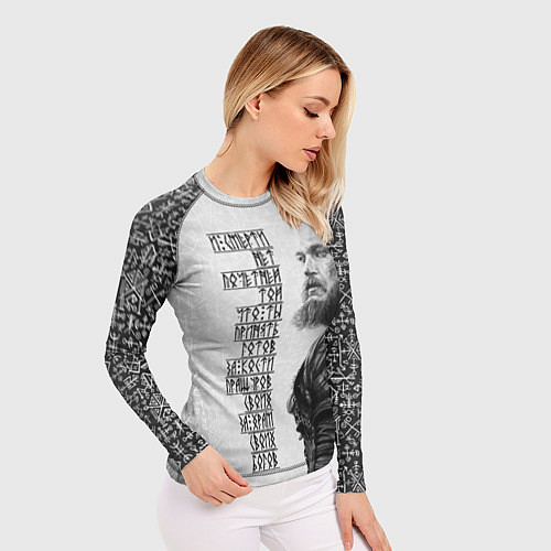 Женский рашгард И смерти нет почетней той / 3D-принт – фото 3