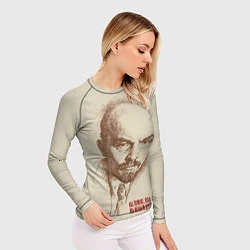Рашгард женский Ленин, цвет: 3D-принт — фото 2